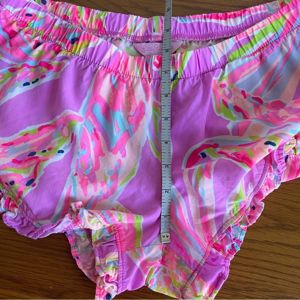 Lilly Pulitzer Kya Ruffle Hem Shorts Sunseekers Size S - Picture 7 of 10